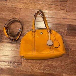 Orange coach purse